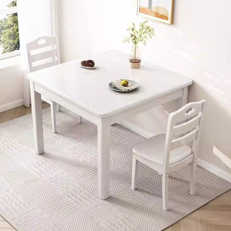 Square solid wood dining table small apartment for homechinoiserie small square table casual card rental room tea table square table