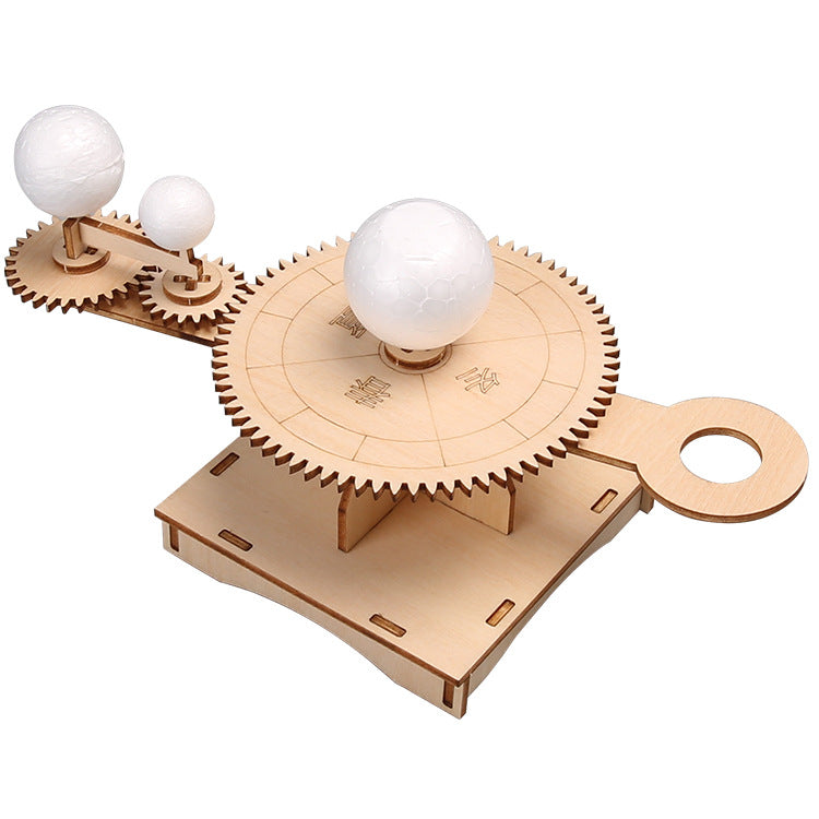 Moon Earth Sun Trisphere DIY Technology Small Production Student Astronomy Children's Toys Science Experimental Materials