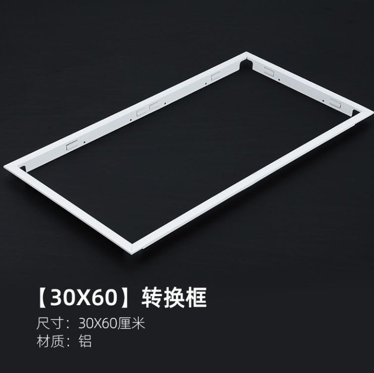 Integrated led ceiling light for bathroom and toilet, recessed kitchen ceiling panel light, aluminum gypsum board kitchen and bathroom ceiling light