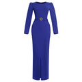 African women's clothing  new arrival cross-border export urban ol professional long-sleeved dress slit plus size high waist women's skirt