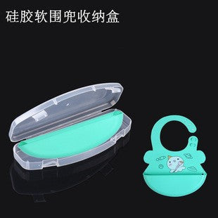 Baby products packaging box Silicone bib, storage box PP transparent plastic box