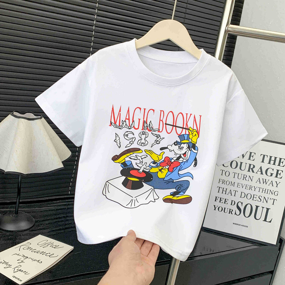 【summer new arrivals】 summer collection: ice silk t-shirts for boys and girls - breathable, sweat-wicking, watermark design, premium quality