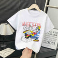 【summer new arrivals】 summer collection: ice silk t-shirts for boys and girls - breathable, sweat-wicking, watermark design, premium quality