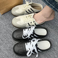 2025 spring/summer new collection: closed-toe loafers - stylish, minimalist, slip-on, korean-style flat rope-tie half shoes