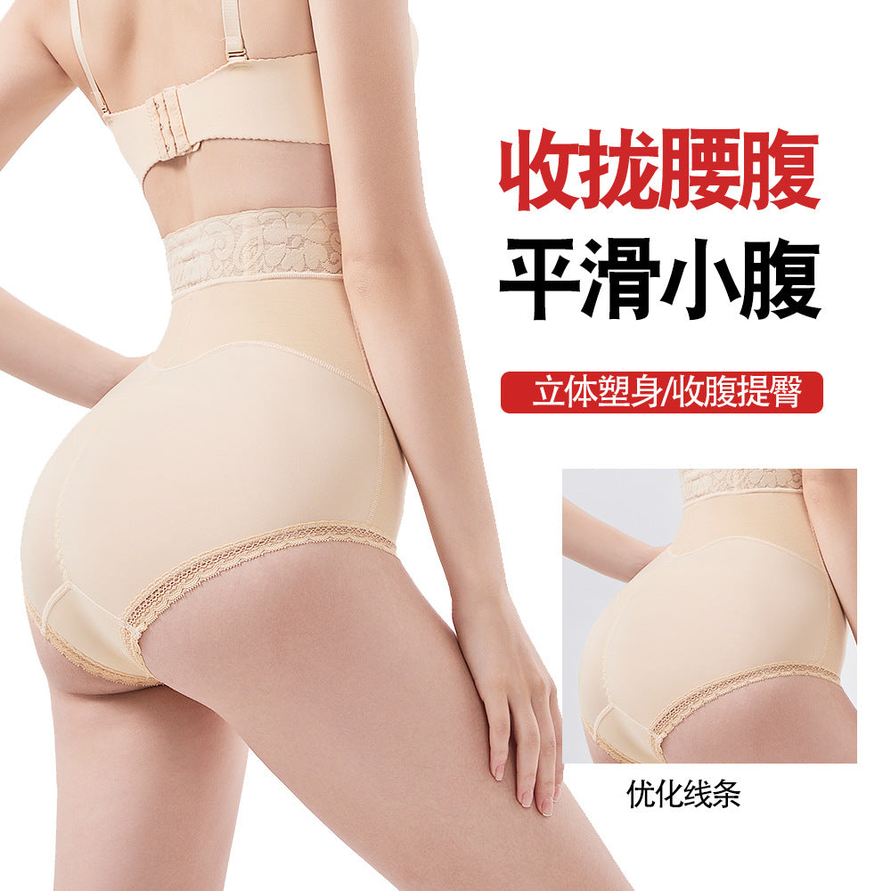 Popular live broadcast beauty salon mesh waist non-slip hip lifting pants, body shaping pants, butt lifting tight triangle tummy control pants
