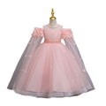 Exportin stockgirl dress petals wedding dress princess dress girl flower girl piano performance dress girl dress