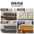 Italian minimalist cloud sofa down fabric living room small apartment lazy leather sofa foshan wholesale