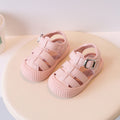 Korean style trendy summer new baby first walker shoes soft sole sandals simple breathable closed-toe sandals for boys and girls 1-3 years old