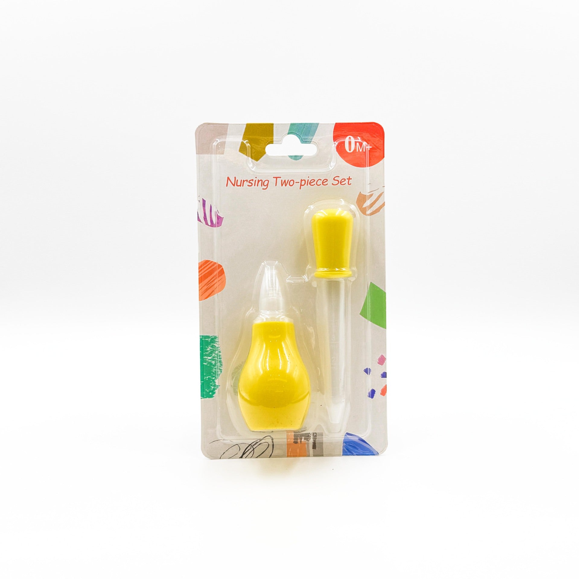 English card, pump-type neonatal infant nasal suction device, dropper medicine feeder, snot cleaner, silicone.