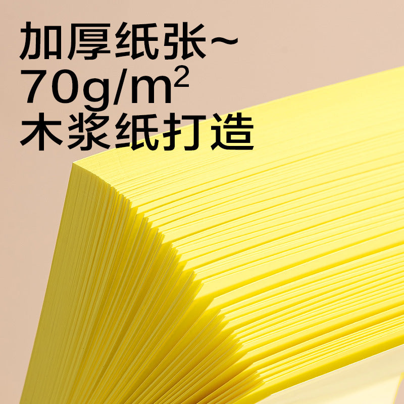 Deli BT350 fluorescent note sticker Post-it note paper stationery note sticker can be torn and glued