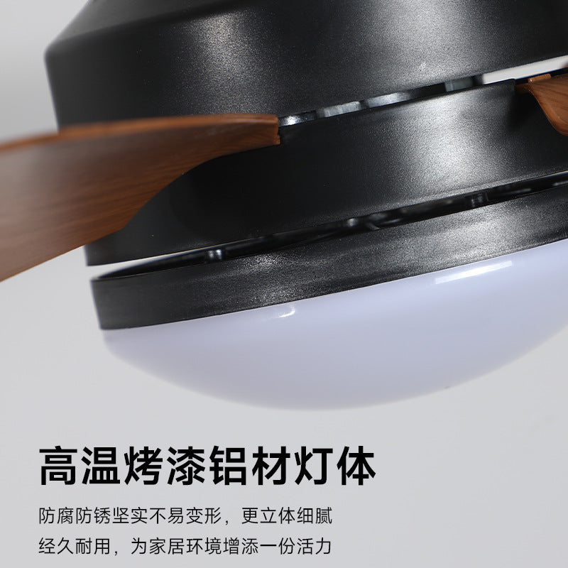 [Strict selection] 2025 new fan chandelier medium antique wood grain movable track bar island dining table lamps