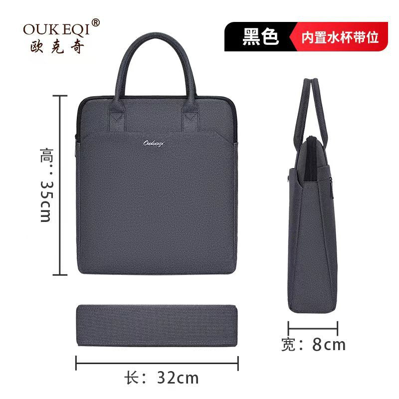 Business office conference bag oxford cloth tote document bag men's briefcase laptop bag business bag with logo printing