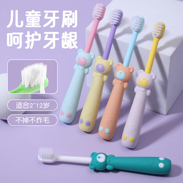 English card children's toothbrush soft hair oral cleaning toothbrush children's mouth care does not hurt gums fine hair toothbrush wholesale