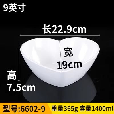 Fat beef plate melamine hotpot restaurant buffet plate tableware barbecue plate commercial side dish dish lettuce bucket haidilao