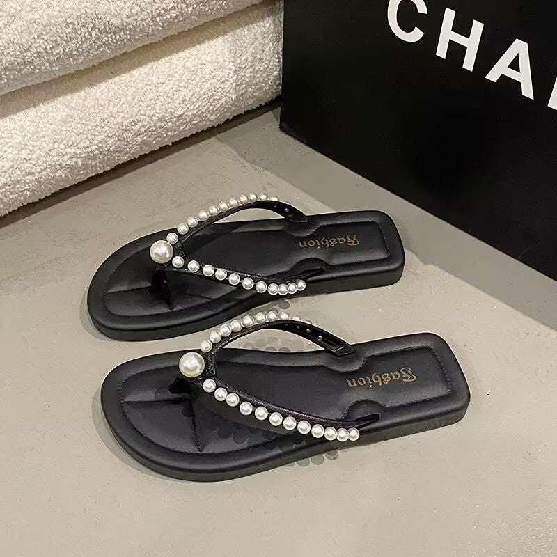 New women's heart-shaped flip-flops - trendy outdoor beach sandals for girls
