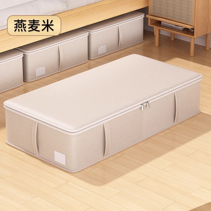 Bed bottom flat bedroom household quilt storage box large capacity wardrobe clothing dust box clothing finishing box artifact