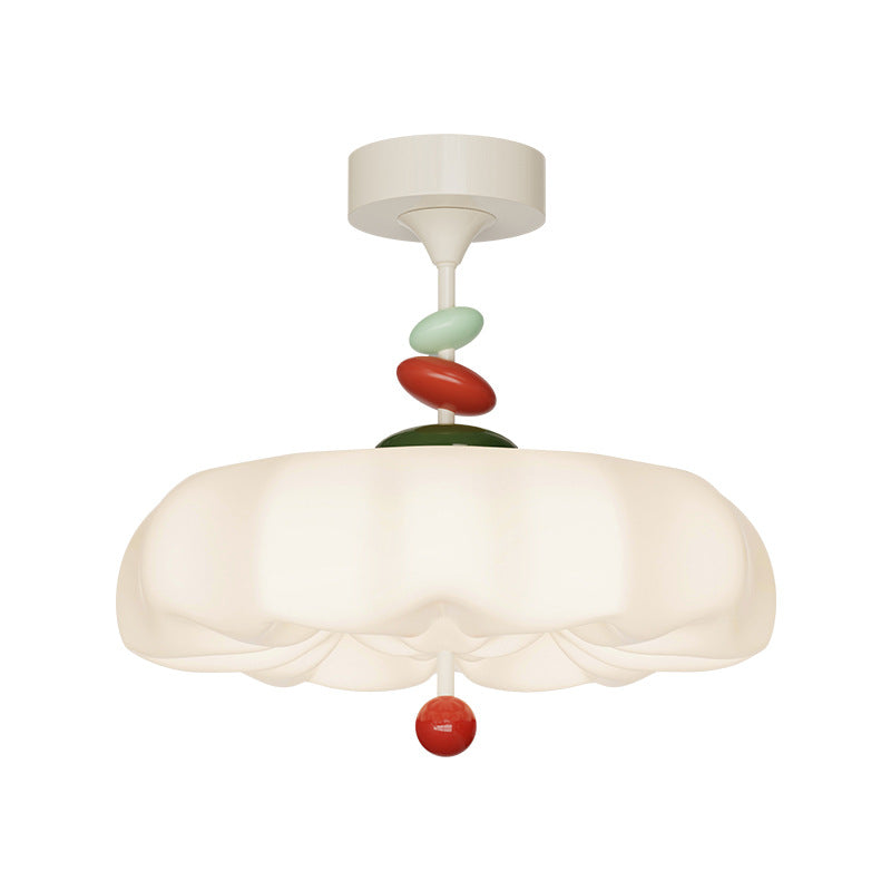 French Cream Wind Eye Protection Bedroom Chandelier Bauhaus Minimalist Modern Romantic Bedroom Ceiling Light Zhongshan Lighting