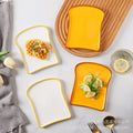 Toast breakfast plate creative ceramic bread plate household western food plate breakfast plate cheesecake plate wholesale