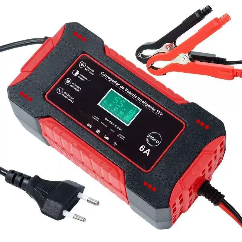 12v6a iron lithium charger 12v charger motorcycle charger 12v6a car battery charger