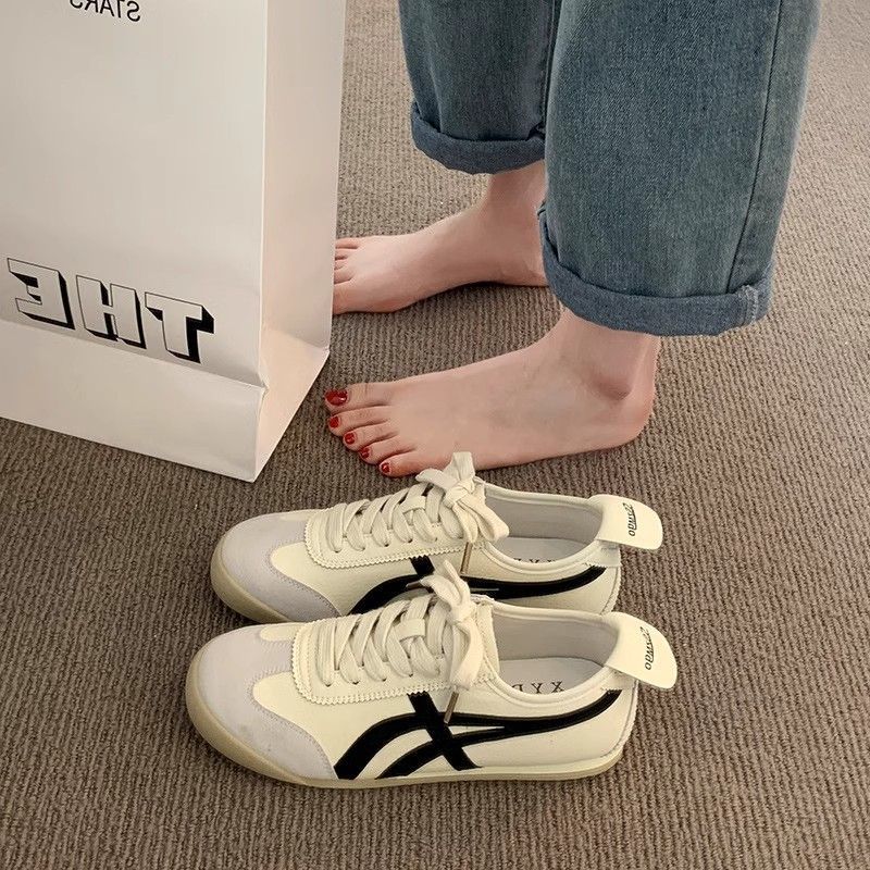 2025 new autumn spring and autumn popular shoes flat-soled Forrest Gump shoes sports and leisure board shoes women's niche ins tide