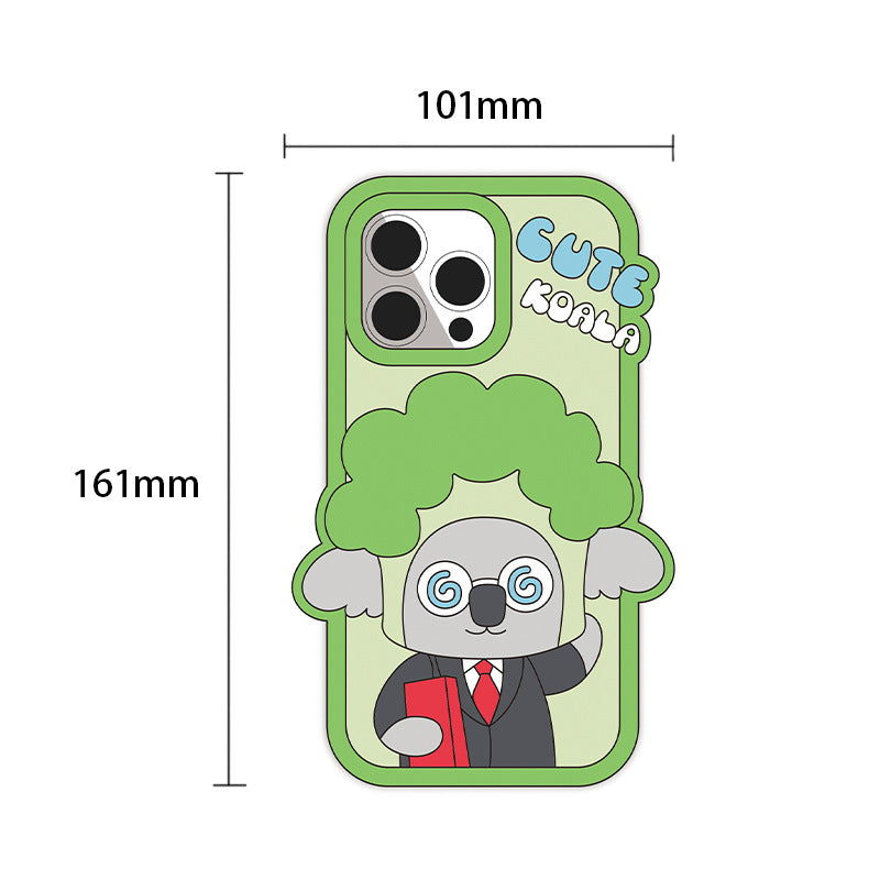 Silicone cartoon mobile phone protective cover manufacturer customized mold opening suitable for iphone15-Pingguo 16 silicone cover