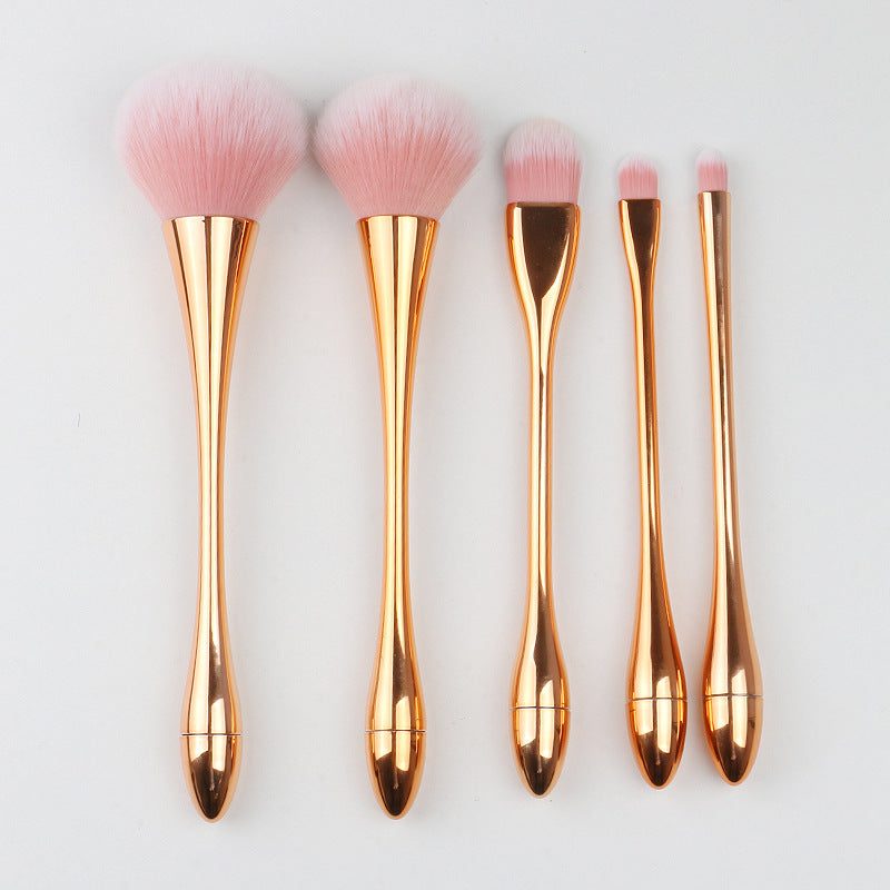 Sujilian complete set of small waist 10 beauty tools pink brush amazon popular makeup brush popular hot style