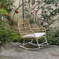 Rocking chair balcony casual rattan chair for home lazy sofa single living room rocking chair outdoor adult lounge rocking chair