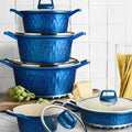 queentime high-end diamond smokeless household non-stick pan medical stone set gift casserole