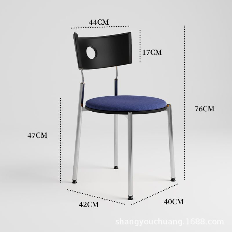Used dining chairs, durable solid wood dining table and chairs, designer influencer minimalist high-end wabi-sabi style french retro chairs