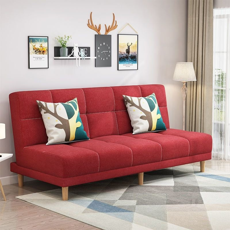 Modern chaise l-shaped sofa bed for small apartments - ready to ship, convertible two-in-one, double folding bed