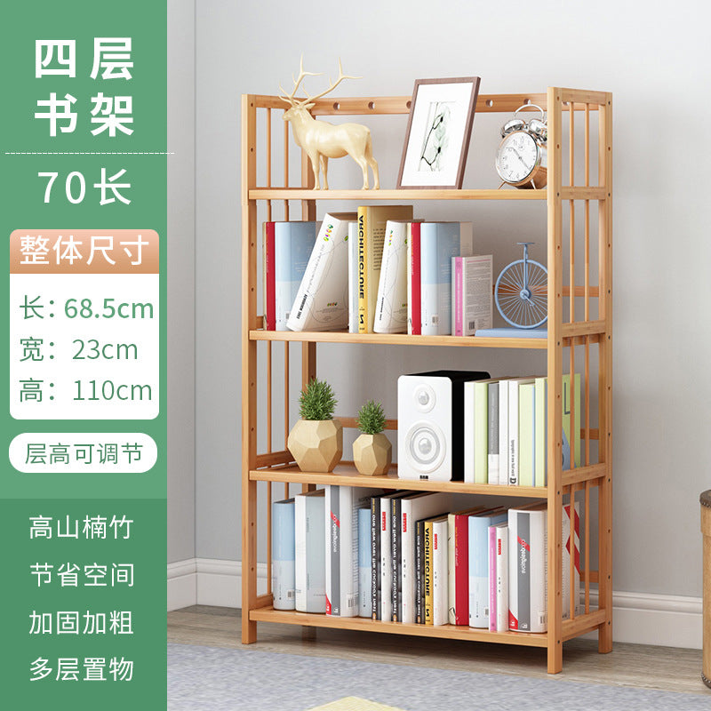 Simple bookshelf floor-standing storage rack study office for home storage rack kids student bookcase living room assembly