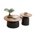 Cream style solid wood coffee table living room for home small apartment casual modern popular side table new arrival round japanese tea table