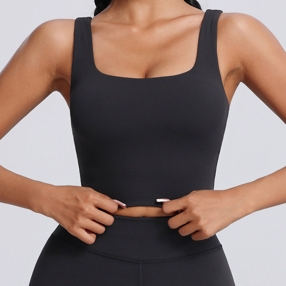 Lycra classy yoga suit set lulu same style buttery tight sportswear high elastic breathable fitness suit set