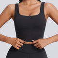 Lulu-inspired lycra sports bra for women - shockproof, butter-soft, running, fitness, and yoga vest with padded cups