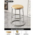 Solid wood stool surface - reinforced and upgraded electroplated silver, waterproof and wear-resistant
