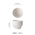 Personalized creative ceramic bowl for home rice bowl ceramic black and white dessert bowl one-person soup bowl noodle bowl