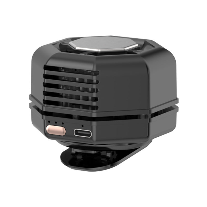 26 cross-border new portable fan semiconductor cold compress desktop stand light sound outdoor high wind handheld small fan