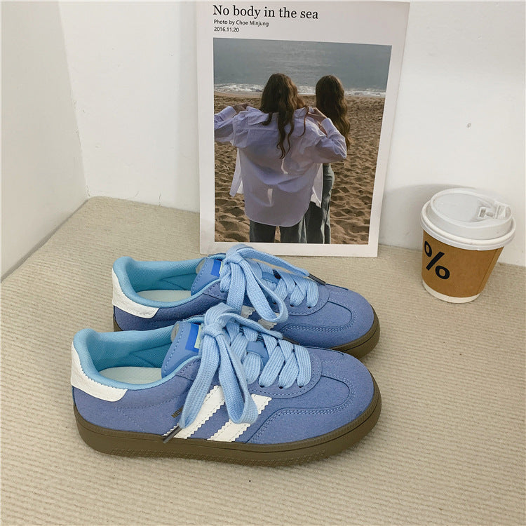 Spring summer soft bottom retroeasiest for match breathable casual silver german training sneakers women's 2026new arrivaltie back forrest gump shoes
