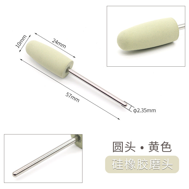 Dental Silicone Grinding Head Silicone Rubber Polishing Series Low Speed Grinding Head Denture Metal Base Mechanic Polishing Grinding Head
