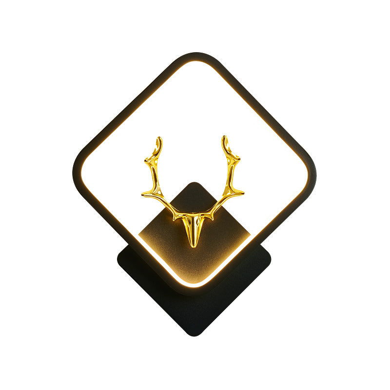 Wall lamp bedroom bedside wall lamp Nordic led living room modern simple background light creative corridor aisle lamp