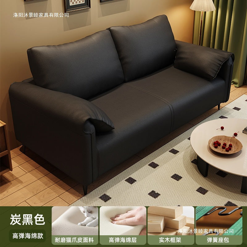 Sofa living room small apartment b&b rental room double three-seater ear lazy straight row fabric sofa new arrival