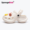Spongebob squarepants platform clogs - women's 2025 new summer collection - outdoor, non-slip, beach sandals, height-increasing slides