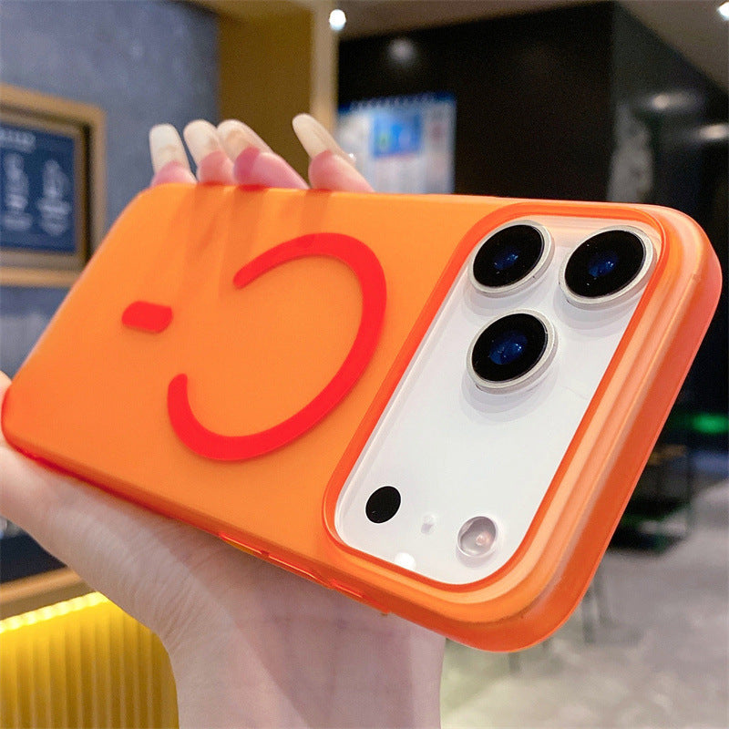 Suitable for iphone17 frosted magnetic phone case apple 15promax ice mist skin feel magnetic anti-fall hard case 16