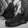 Men's shoes 2026 spring new slip-on men's shoes breathable thin mesh sock shoes tire thick sole casual sports