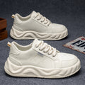 2025 new men's breathable versatile bestselling athletic leather casual chunky sole height increasing anti-slip trendy shoes