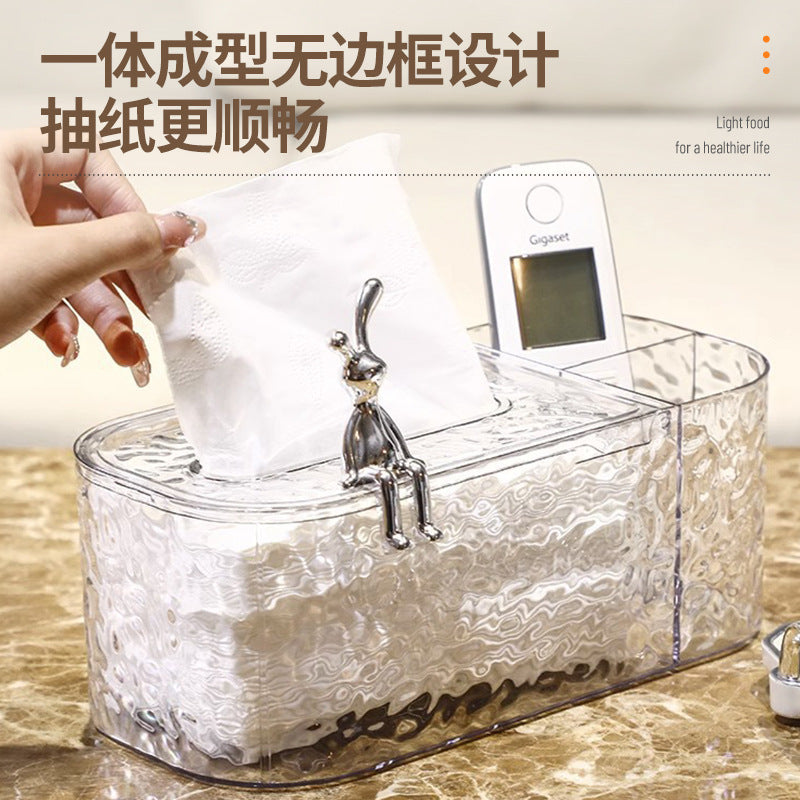 Hand wipe tissue box Acrylic living room bathroom pumping box Paper box Napkin surface paper box Paper towel storage box
