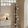 Rotating invisible bookshelf floor-standing trendy iron art creative storage aromatherapy shelf flower stand indoor home use other