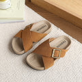 Birkenstock boys' cork sandals - new summer casual style for kids, indoor/outdoor flip-flops for older children