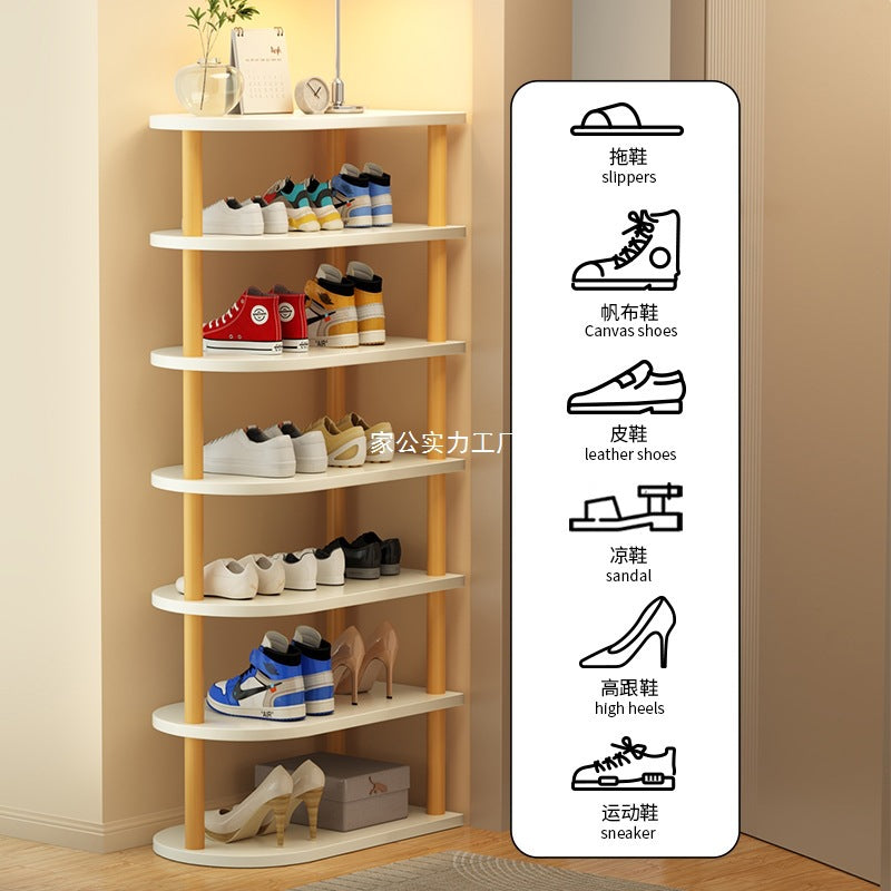 Shoe rack, multi-storey dormitory at the entrance of the home, simple small and narrow entrance door, shoe rack storage, space-saving shoe cabinet