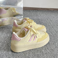 Argan shoes women's white shoes2026new arrival spring and summer with skirt niche styleeasiest for match student casual sports thick sole sneakers